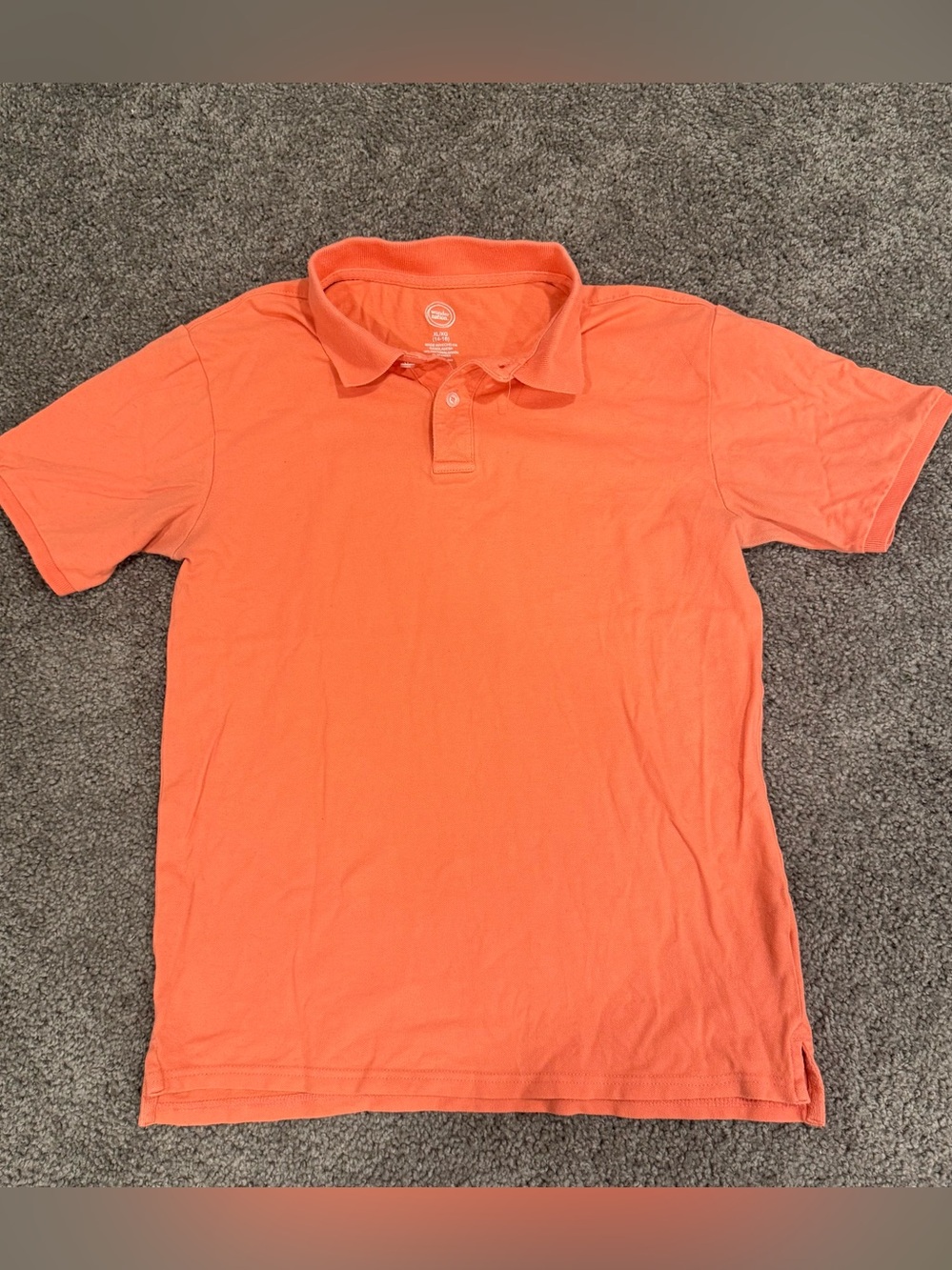 wonder nation youth Bright Orange Polo Shirt xl 14/16